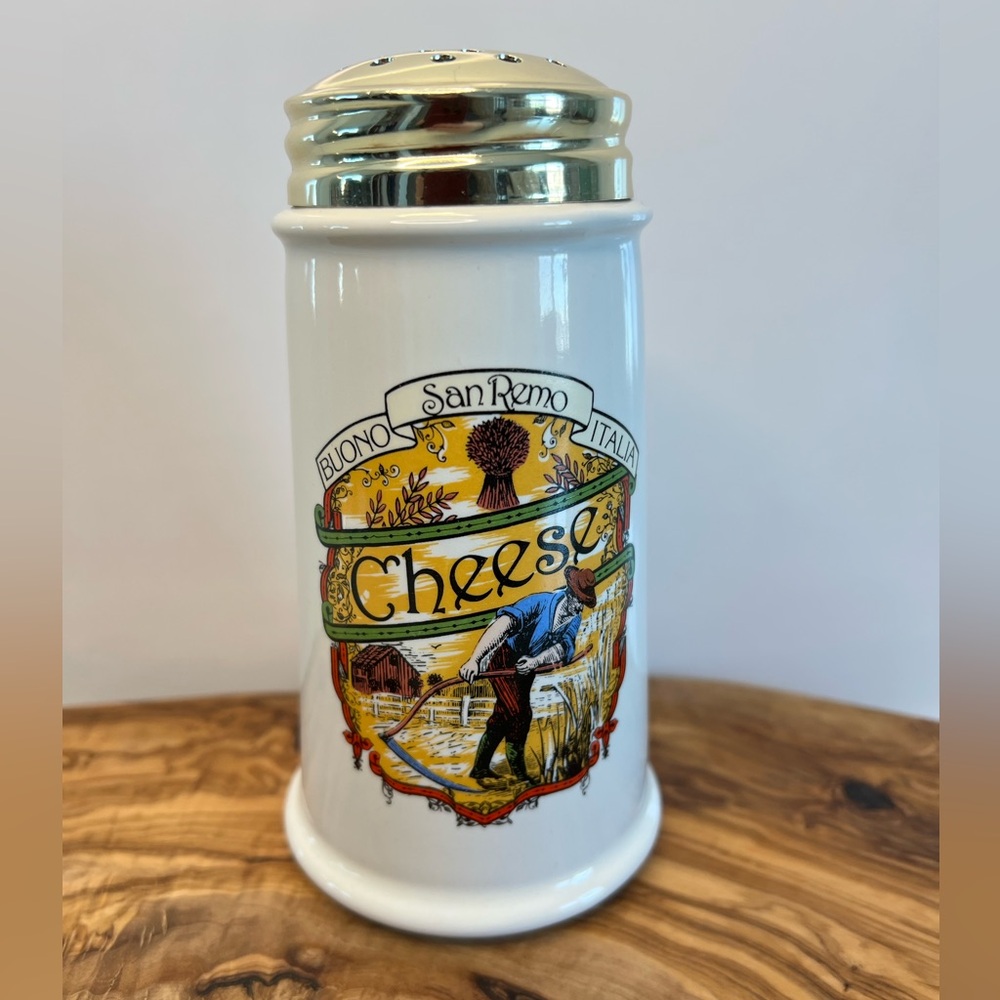 Vintage Parmesan Cheese Shaker Retro Himark Italian Theme EUC